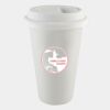 10 Ounce Eco-Tumbler w/ White Silicone Lid Thumbnail