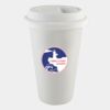 10 Ounce Eco-Tumbler w/ White Silicone Lid Thumbnail